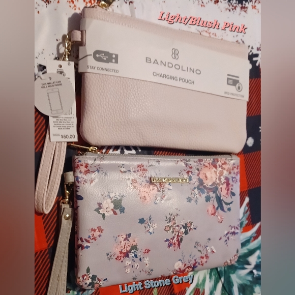 Bandolino Charging Wristlet - light pink only - Picture 3 of 8